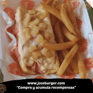 HOT DOG HAWAIANO CON PAPAS
