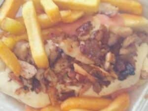 Hot dog pastor con papas